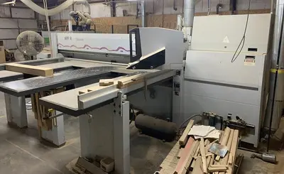 HOLZMA OPTIMAT HPP 11/32, 10' HORIZONTAL FRONT LOADING PANEL SAW