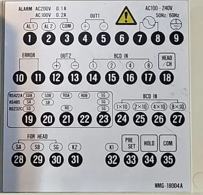 Used Chino Corporation CHINO IRGMEG2R MG04ZA013. Plotters/Recorders South Carolina US | Palmetto Automation #1159065