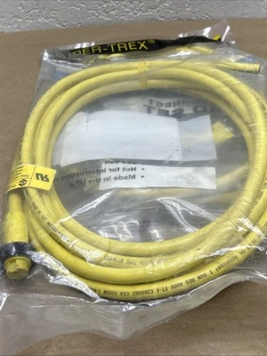 (3) TPC Wire & Cable Part#  84212,  2 pole female   12ft  NEW In Sealed Bag