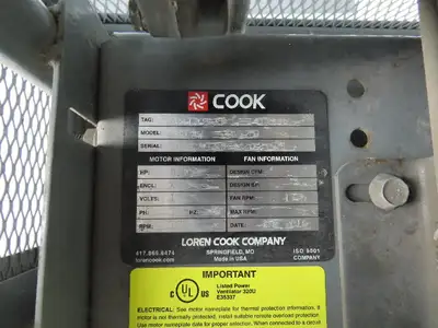 Used LOREN COOK _UNKNOWN_ Blowers Indiana US | Arrow Industrial #1365443