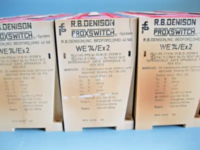 Lot (25) R.B. Denison Pepperl+Fuchs WE74/Ex2 250 VAC Switch Amplifier Module B14