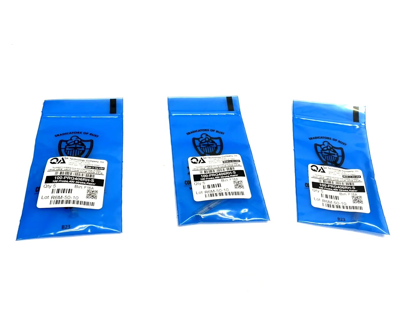 100-PRG406RH-S | QA Technology  Probe, 0.10 Center 0.40 Full Stroke, Razor 15-PACK - New Other