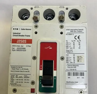 Used EATON JGS3250NN Miscellaneous Equipment (Electrical & Power) | Surplus Asset Holdings #1203479