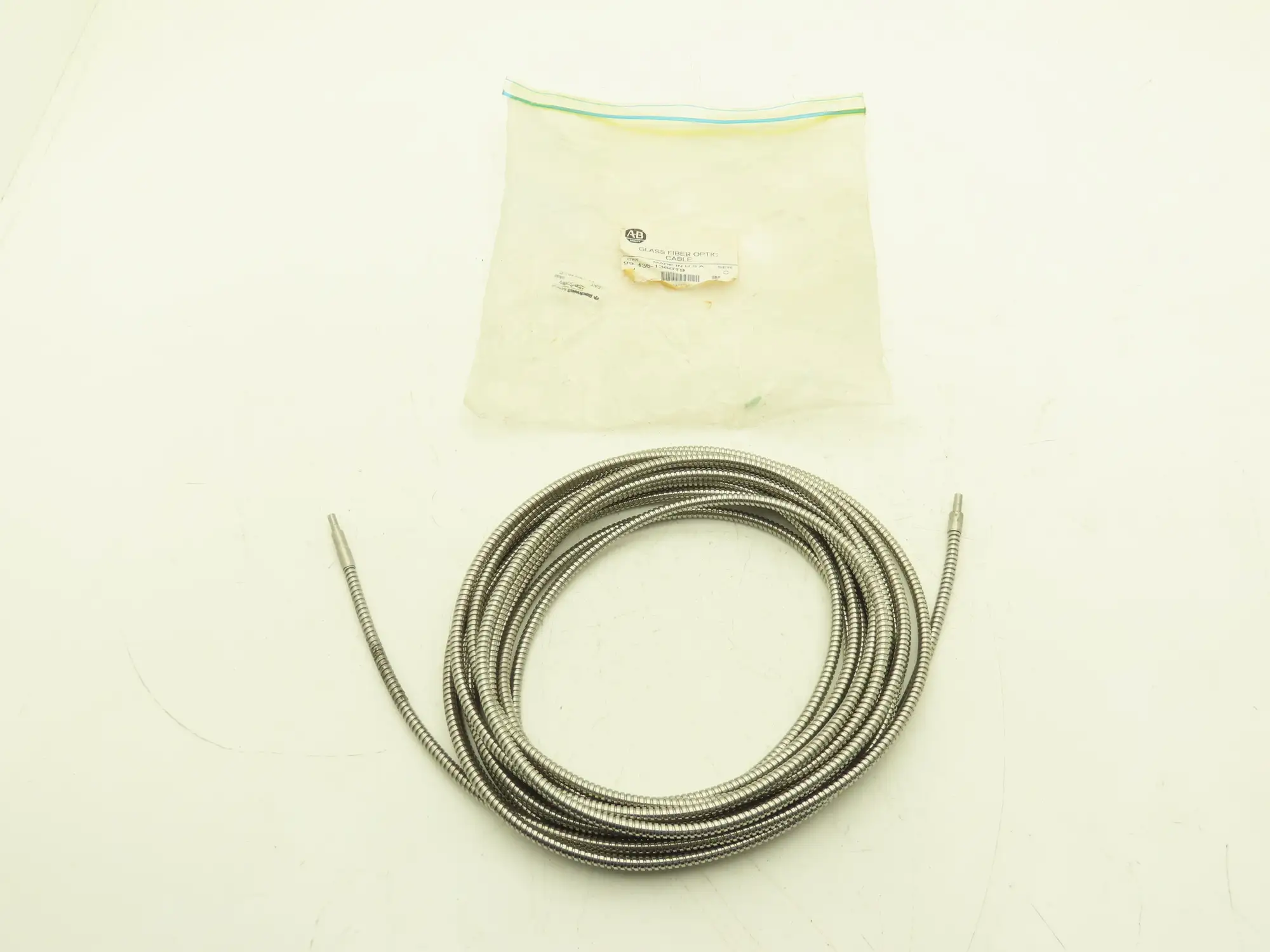 Allen Bradley 99-436-1360T9 Glass Fiber Optic Cable Stainless 30Ft Length Ser C