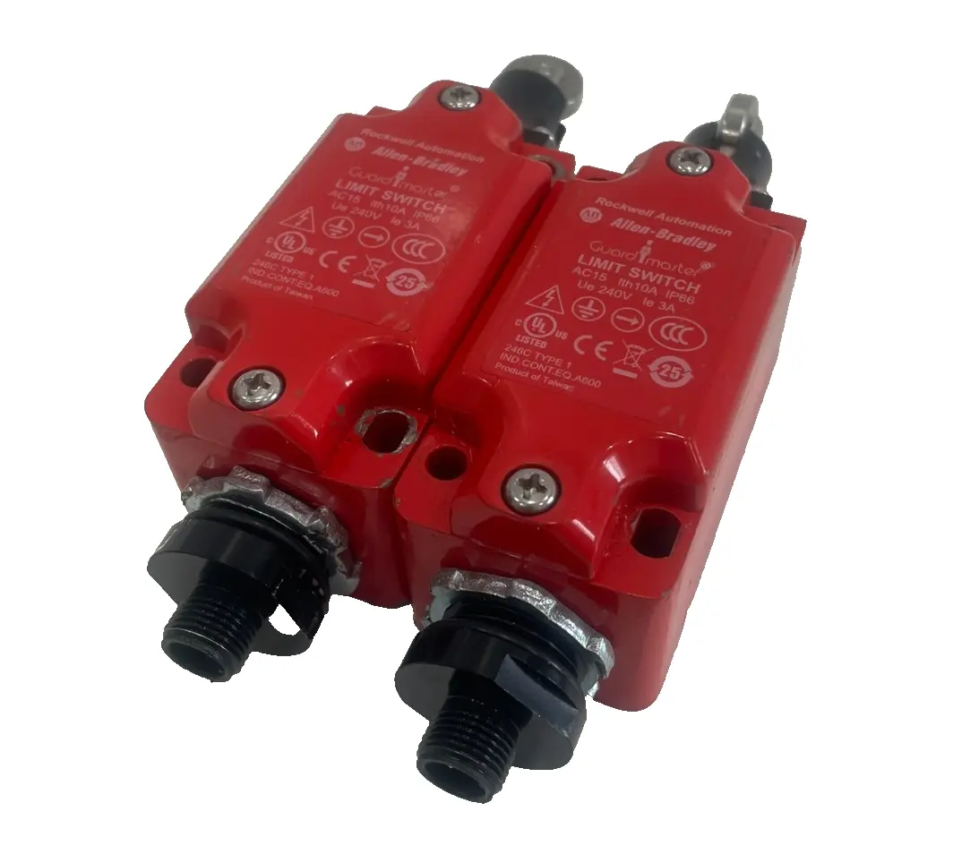 2 COUNT ALLEN BRADLEY 440P-MRPB22B LIMIT SWITCH 440PMRPB22B USED, SURPLUS