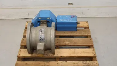 Neles 6" V-Ball Valve, Stainless Steel Body, Stainless Steel Ball, Stainless Steel Shaft, Stainless Steel Seat, PDTO, With Q-Trim Technology