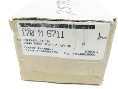 NEW BUSSMANN 170M6711 FUSE 700A 690V