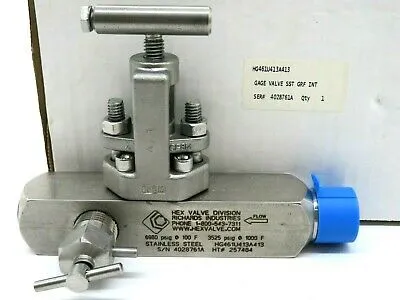 NEW HEX VALVE DIVISION HG461U413A413 GAGE VALVE