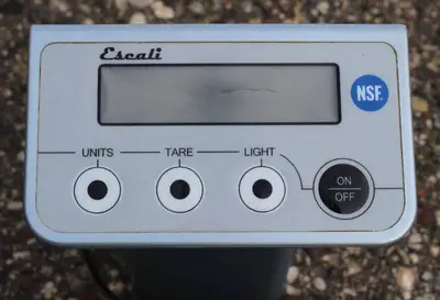 San Jamar SCDGPCM13 Escali 13 lb Digital Portion Control Scale NSF, w/ Removable Platform