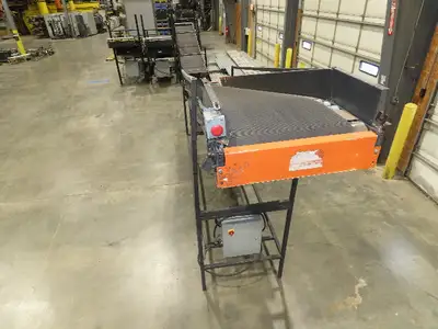 Alvey 28"x 17' Slider Bed 24" Belt Incline Conveyor Variable Speed Drive 460V