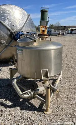 Used 150-Gallon Stainless Steel Mix Tank – Lightnin Agitator, 316 SS, Industrial