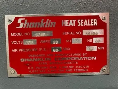 USED SHANKLIN S24B
