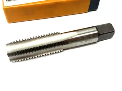 USED HERTEL STRAIGHT FLUTE TAP: 1-8 UNC, 4 FLUTE, PLUG CHAMFER, 3B CLASS
