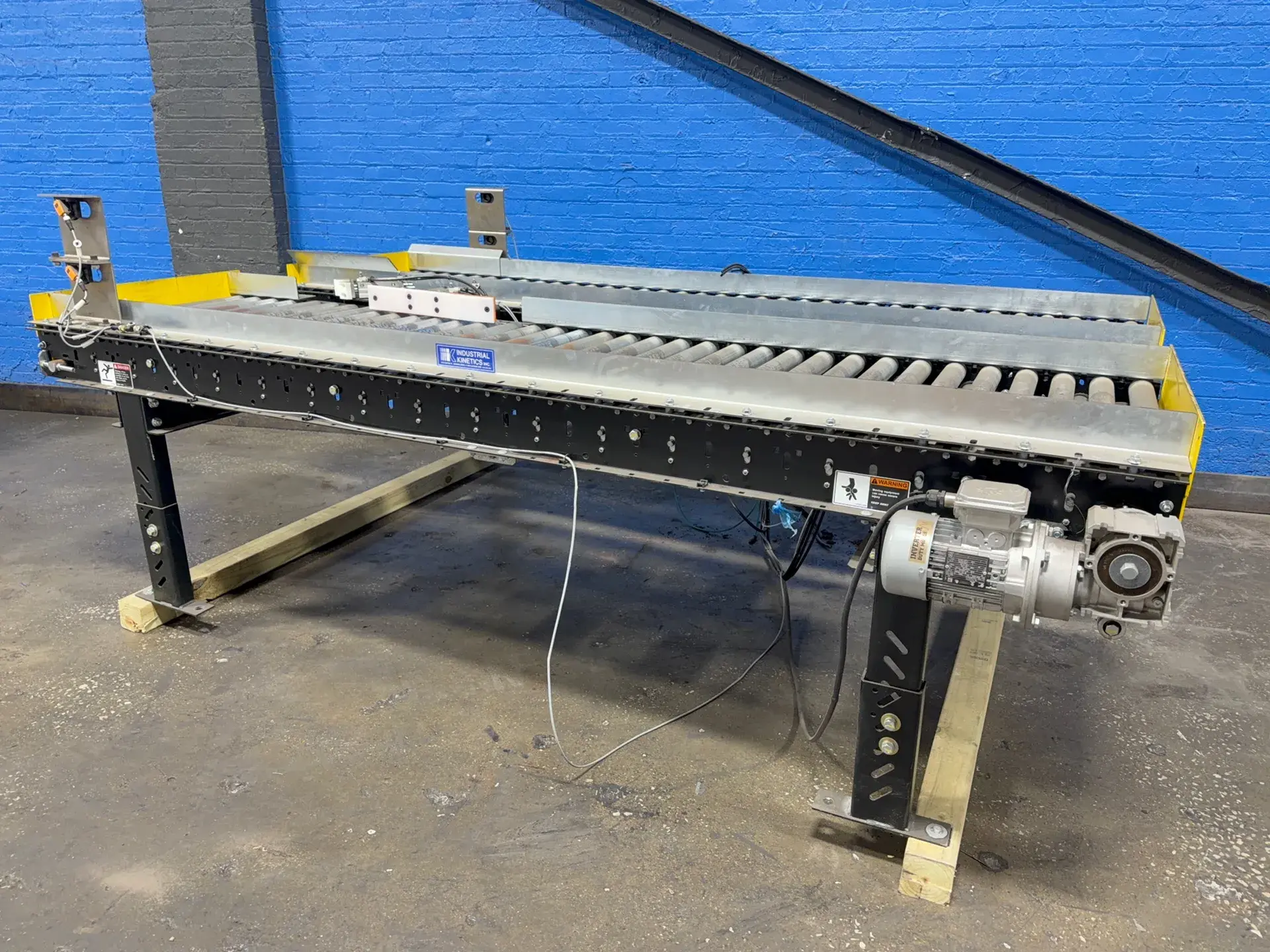 Industrial Kinetics (2) 24" X 108" X 30" Power Roller Conveyor