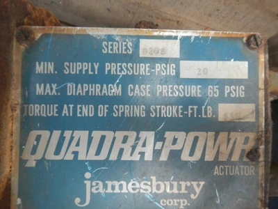 Jamesbury 3" 150 Rating, 316 Stainless Flanged Control Valve