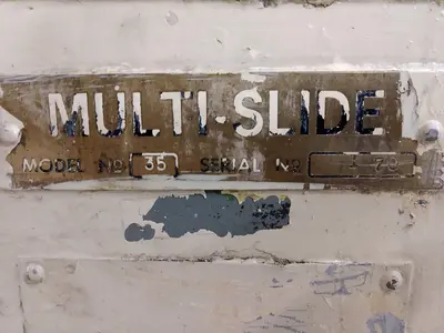 .125" X 3" WIDE US BAIRD MODEL #35 MULTISLIDE WIRE FORMER, VARIABLE SPEED & AIR CLUTCH: STOCK #12414