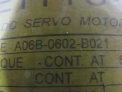 Getty Fanuc 20N 128VDC Servo Motor From Mazak M-5 Lathe 1500 RPM A06B-0602-B021