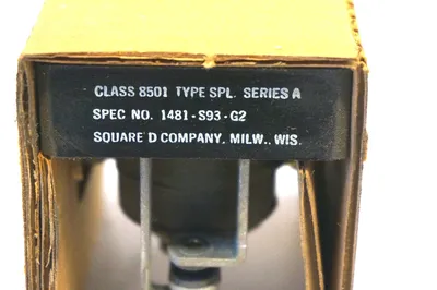 NEW SQUARE D 8501-SPL RELAY SER,A 1481-S93-G2 8501SPL