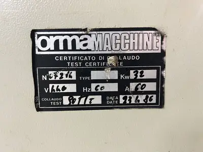 USED 1986 ORMA ORMA PSA PRESS