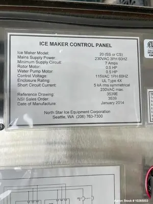 Used NORTHSTAR M20-SS-2014 Ice Builders Illinois US | Aaron Equipment #85568