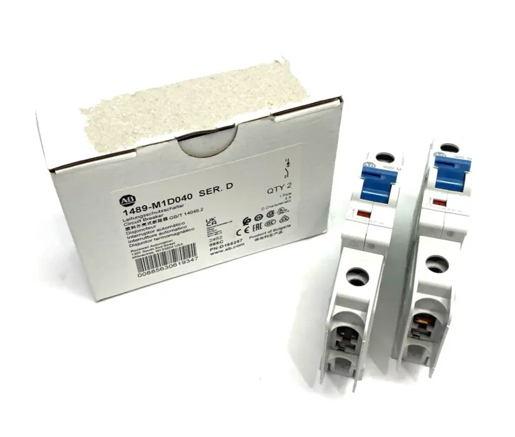 Used ALLEN-BRADLEY SER. D CIRCUIT BREAKER 1-POLE 4A D-CHAR. Circuit Breakers | Maverick Industrial Sales #1101374