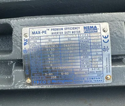 NEW TECO WESTINGHOUSE 25 HP