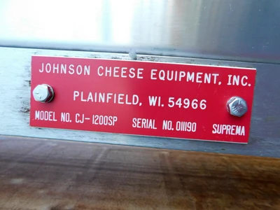 USED JOHNSON CHEESE EQUIPMENT INC. CJ-1200-SP