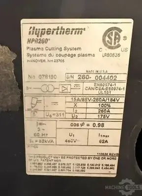 USED HYPERTHERM HPR260