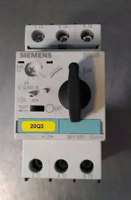 Used Siemens 3RV1021-1DA10 SIRIUS Manual Starter Motor Protector, 3.2A Starters South Carolina US | Palmetto Automation #1158912