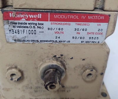 USED Honeywell M9481F1000