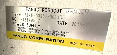 Used 2015 FANUC ROBOCUT A-C400IA Wire EDM Illinois US | Aucto #1333552