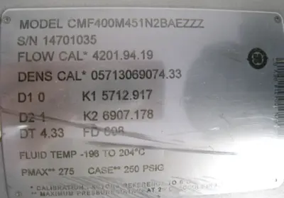 USED Micro Motion CMF400 M451N2BAEZZZ