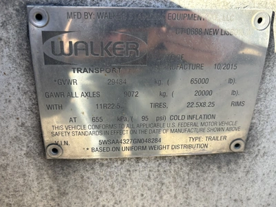 Used 2016 WALKER MILK TANKER TRAILER Liquid Supply Trailers Michigan US | Miedema Asset Management Group #1709447