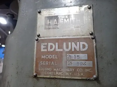 Used EDLUND MACHINERY CO. 2F1S Heavy Duty & Sensitive Single Spindle Drills Ohio US | HGR 24 #896847
