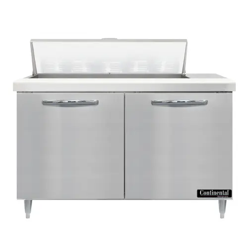Continental D48N10 48" Designer Line Sandwich/salad Prep Table W/ Refrigerated Base, 115v