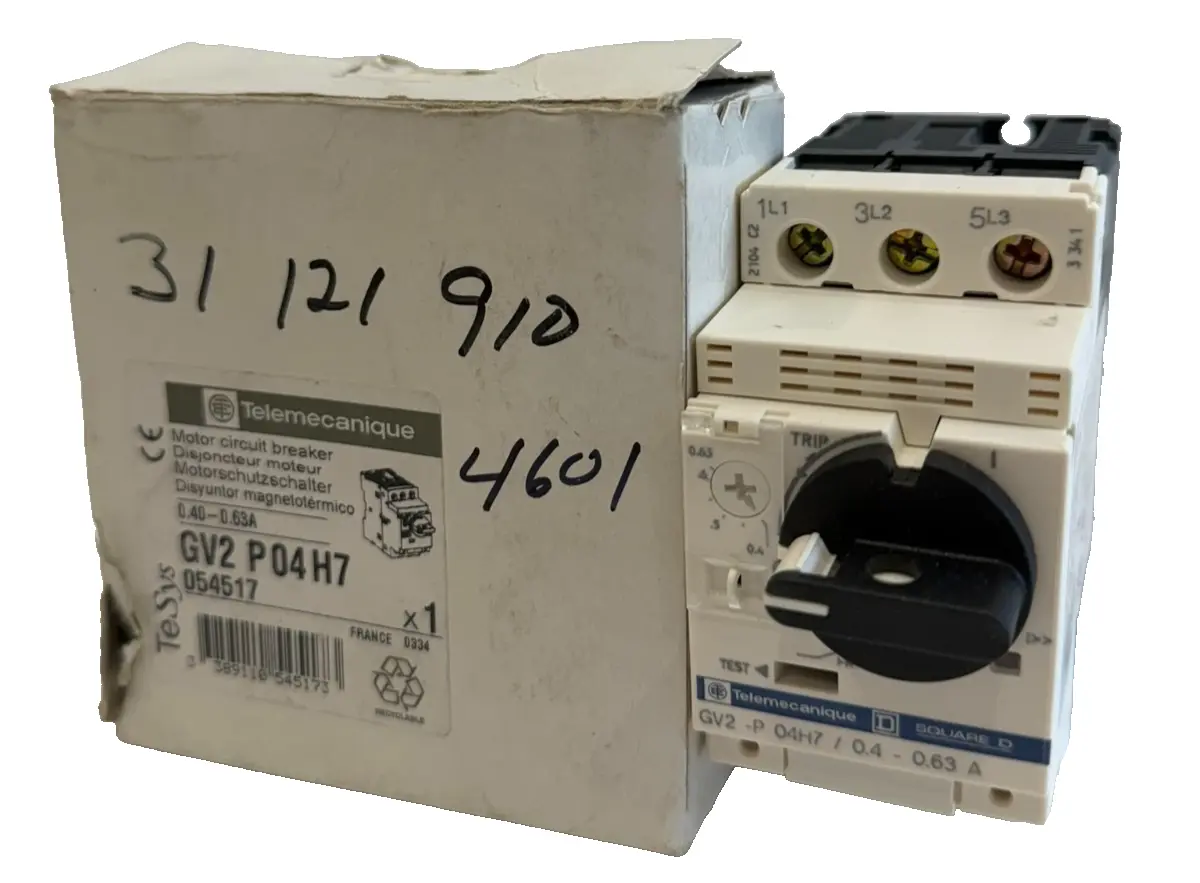 NEW TELEMECANIQUE GV2-P04H7 CIRCUIT BREAKER 0.40-0.63A GV2P04H7