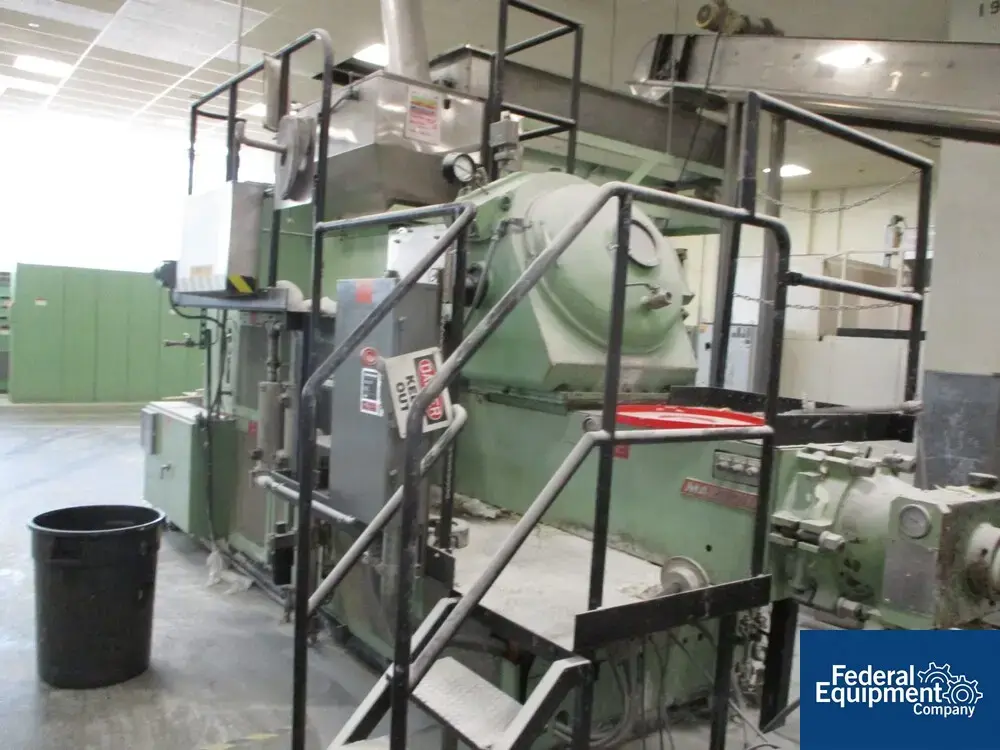 USED Mazzoni Mazzoni Two Stage Singled Screw Vacuum Plodder, Model Duplex M350