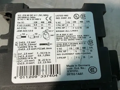 Used SIEMENS 3RT10231A.0 Relays & Switches Ohio US | HGR 24 #1545366