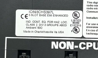 USED GE FANUC IC693CHS397L