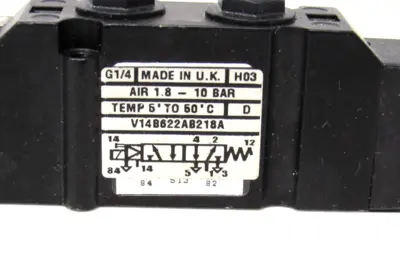 LOT OF 2 NEW NORGREN V14B622AB218A SOLENOID VALVES