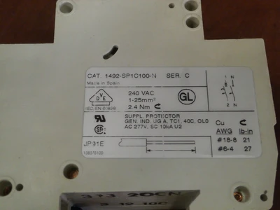 USED Allen-Bradley 1492SP1C100-N