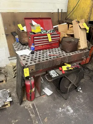 60" X 60" X 36" ACORN WELDING TABLE W/ STAND. STOCK # 0544326