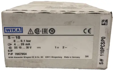 NEW WIKA S-10
