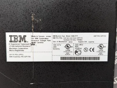 IBM 9306-RTP Front End Power Distribution Unit 32P1765 Used