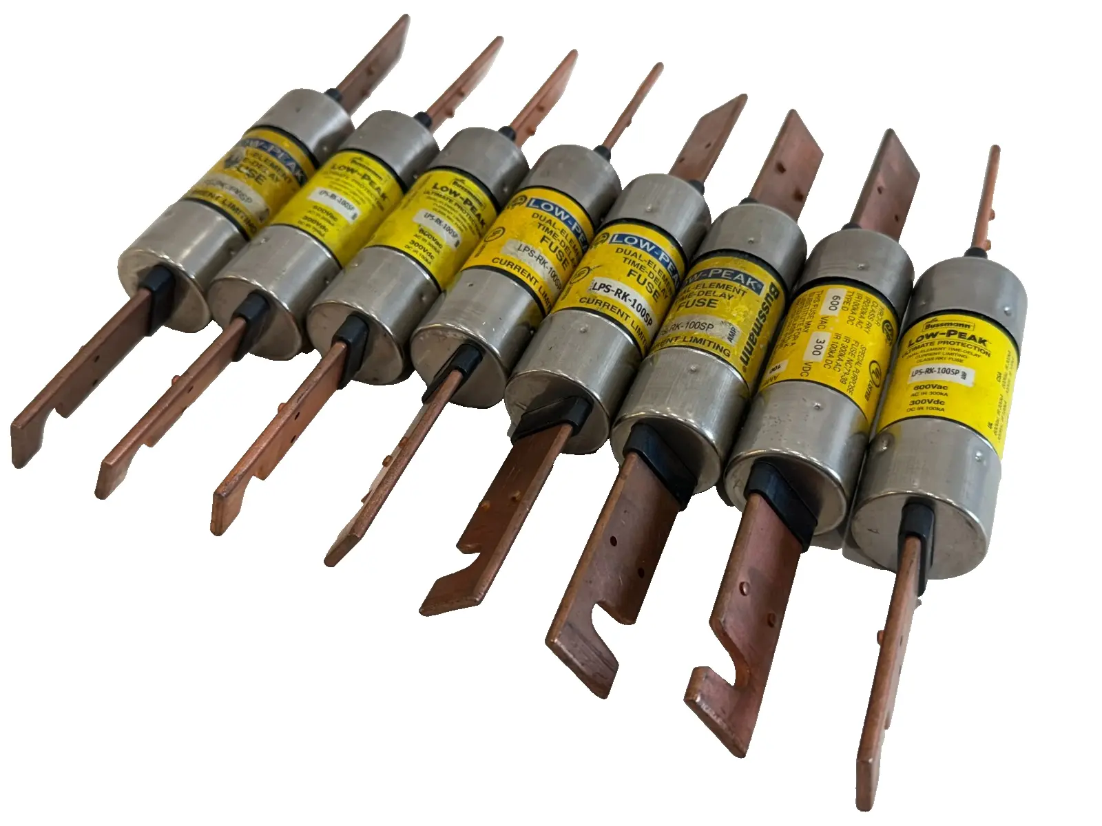 NEW LOT OF 8 BUSSMANN LPS-RK-100SP FUSES LPSRK100SP