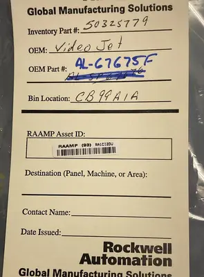 USED VIDEOJET AL-67675F