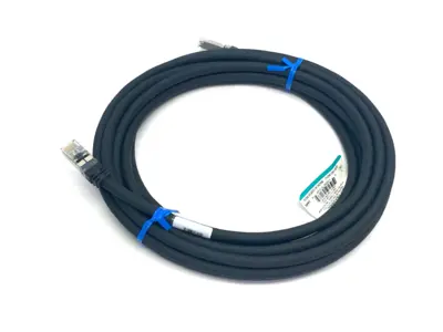 USED PANDUIT SHIELDED CAT6A PATCHCORD 600V 5M BLACK
