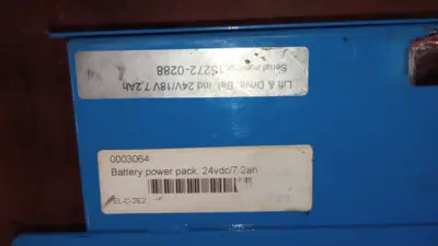 USED R on I R Lift-O-Flex Lift & Drive battery ind. 24v/18v, 7.2ah