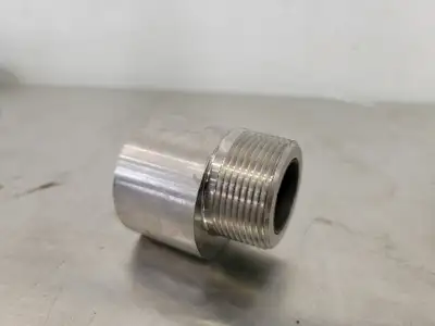 1" Female to 1.5" Male 90 Degree Elbow Hydraulic Adapter