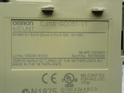 Used OMRON CJ1WAD081V1 PLC Processors | HGR 24 #753006